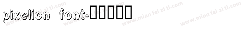 pixelion font字体转换
